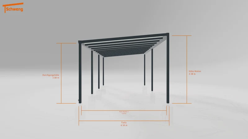 #DE Schweng Terrassenüberdachung S400 (ID 8573j2)