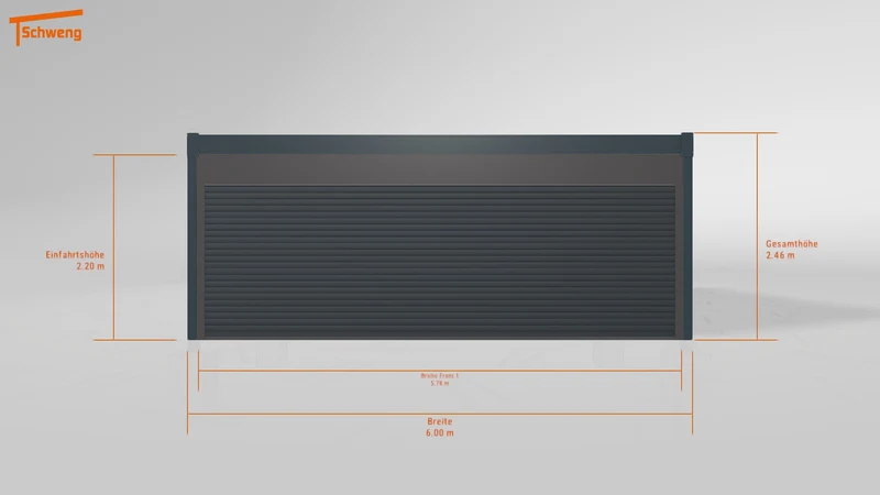 #DE Schweng Flachdachcarport C600+ (ID k2yzbk)