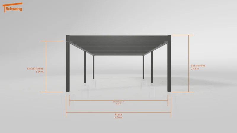 #DE Schweng Flachdachcarport C600 (ID 338qyp) #MTG