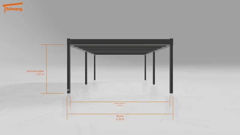 #DE Schweng Flachdachcarport C600 (ID 338qyp) #MTG