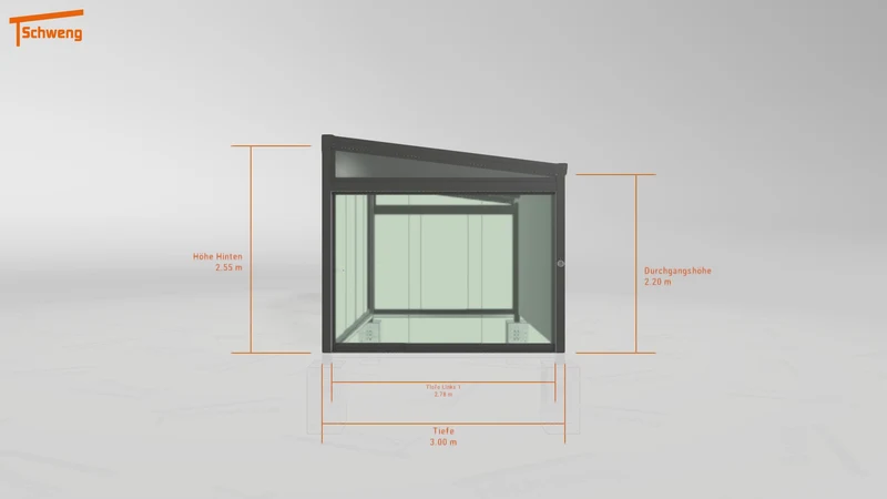 #AT Schweng Terrassenüberdachung S400 (ID k2yxvq)