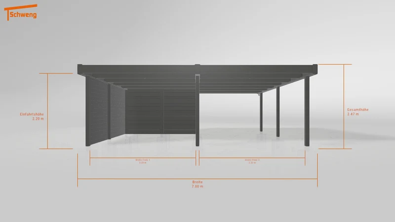 #DE Schweng Flachdachcarport C600+ (ID w3nwj3) #MTG