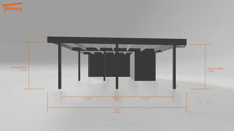 #DE Schweng Flachdachcarport C600+ (ID w3nwj3) #MTG