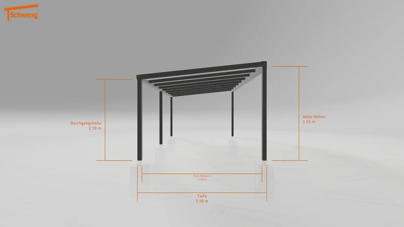 #DE Schweng Terrassenüberdachung S350 (ID 42v2jg)