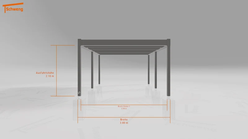 #DE Schweng Flachdachcarport C600 (ID ygnvdp)