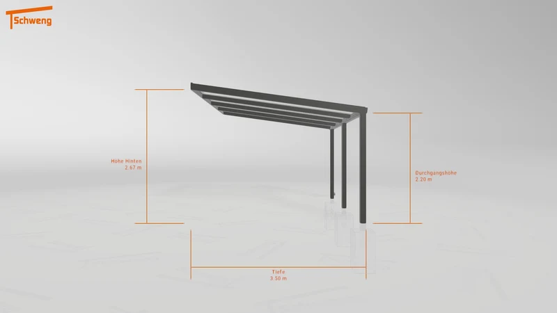 #DE Schweng Terrassenüberdachung S350 (ID 42j739)