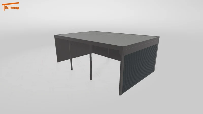 #DE Schweng Flachdachcarport C600 (ID jjrqyb)
