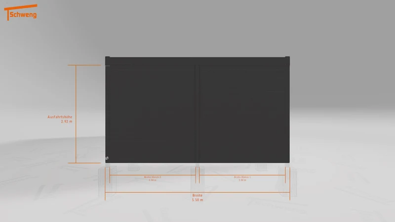 #DE Schweng Flachdachcarport C600 (ID jjrqyb)