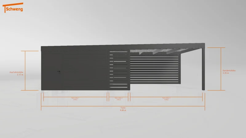 #DE Schweng Flachdachcarport C600 (ID g7gw2d) #MTG