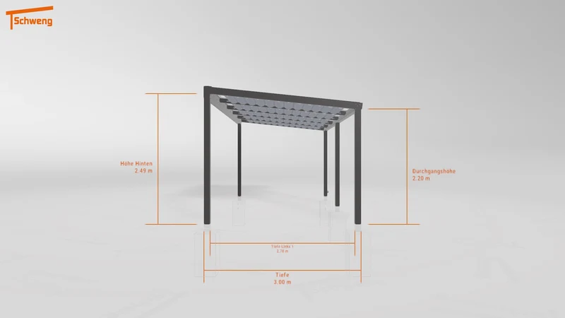 #DE Schweng Terrassenüberdachung S350 (ID pbjr72)
