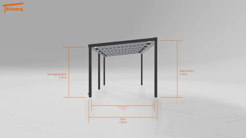 #DE Schweng Terrassenüberdachung S350 (ID pbjr72)