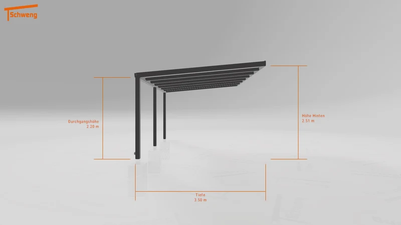 #DE Schweng Terrassenüberdachung S350 (ID 338mjg)