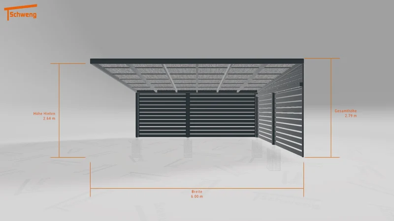 #DE Schweng Pultdachcarport S400 (ID k2r2md)