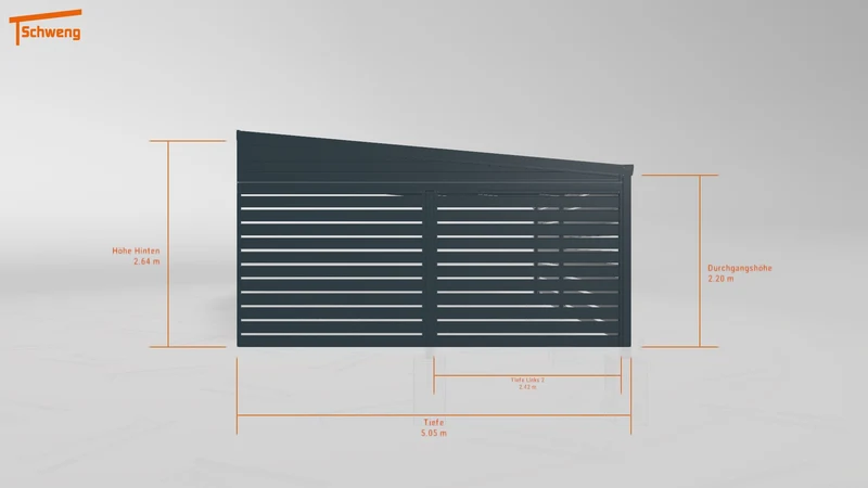 #DE Schweng Pultdachcarport S400 (ID k2r2md)
