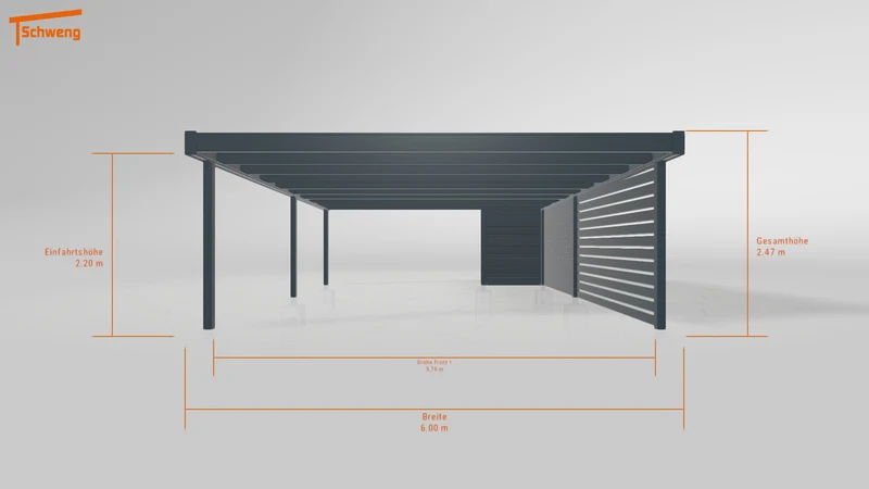 #DE Schweng Flachdachcarport C600 (ID g7gxbr) #MTG
