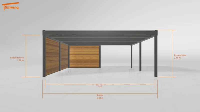 #DE Schweng Flachdachcarport C600+ (ID w3n9pg) #MTG