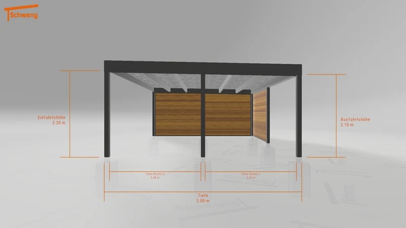 #DE Schweng Flachdachcarport C600+ (ID w3n9pg) #MTG