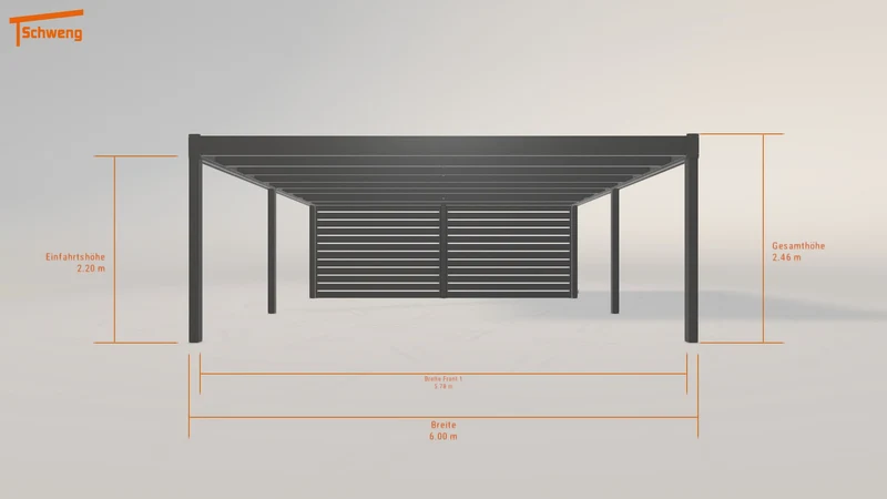#DE Schweng Flachdachcarport C600+ (ID w3p78j) #MTG