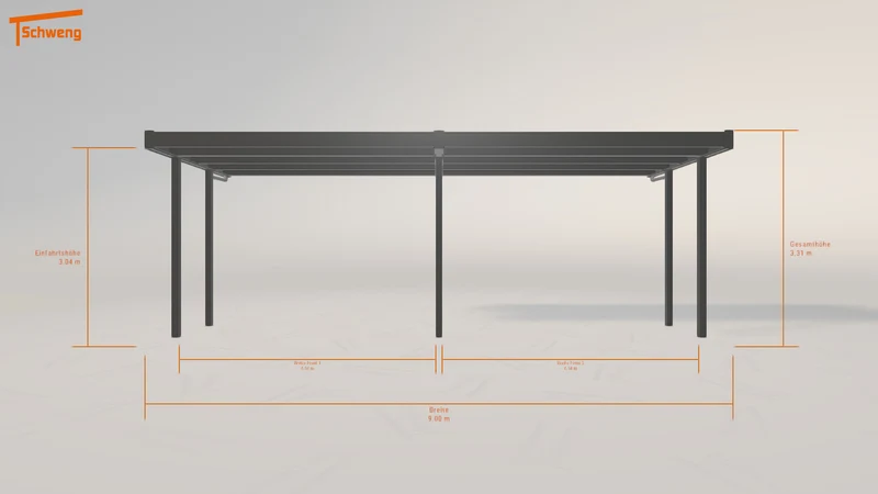 #DE Schweng Flachdachcarport C600+ (ID 2qkjyr) #MTG