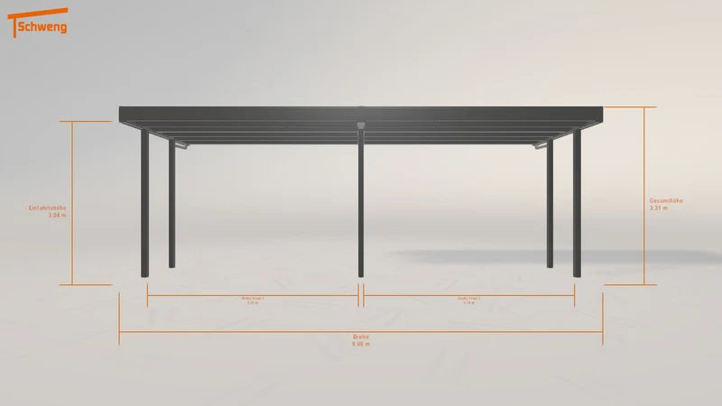 #DE Schweng Flachdachcarport C600+ (ID 42kz7m) #MTG