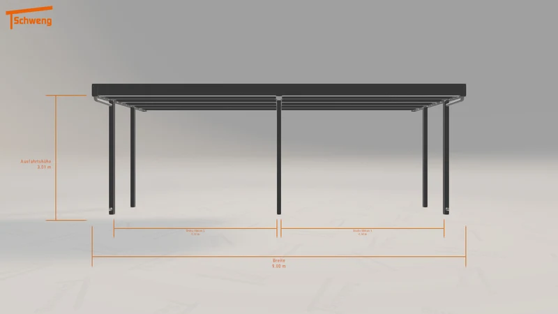 #DE Schweng Flachdachcarport C600+ (ID 42kz7m) #MTG