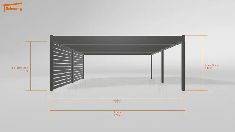 #DE Schweng Flachdachcarport C600+ (ID x7nm2b) #MTG