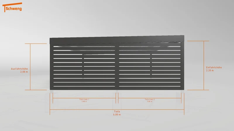#DE Schweng Flachdachcarport C600+ (ID x7nm2b) #MTG