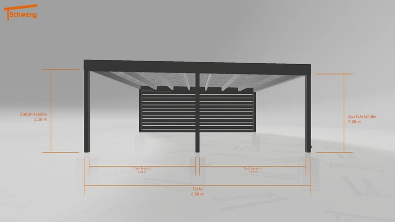 #DE Schweng Flachdachcarport C600+ (ID x7nm2b) #MTG