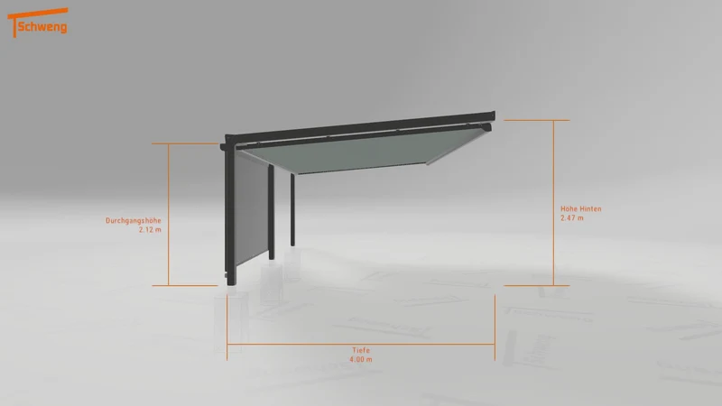 #DE Schweng Terrassenüberdachung S400 (ID w3y5mz)