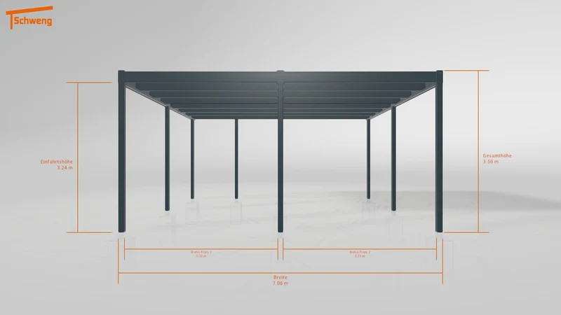 #DE Schweng Flachdachcarport C600 (ID yg7xmk) #MTG