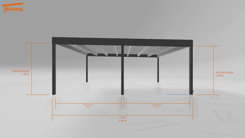 #DE Schweng Flachdachcarport C600+ (ID qdwmkz) #MTG