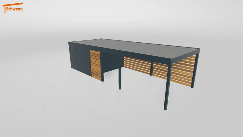 #DE Schweng Flachdachcarport C600 (ID w3nwm3) #MTG