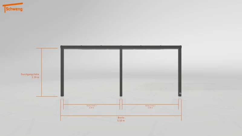 #DE Schweng Pultdachcarport S350 (ID x7573y)