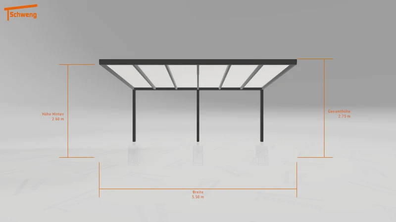 #DE Schweng Pultdachcarport S350 (ID x7573y)