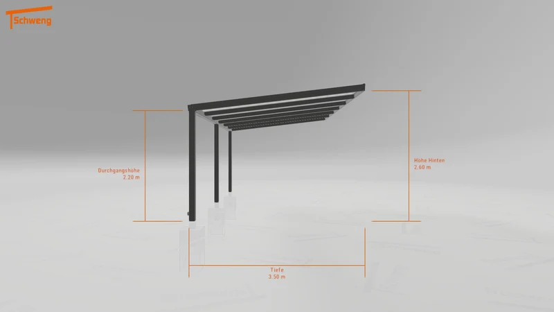 #DE Schweng Pultdachcarport S350 (ID x7573y)