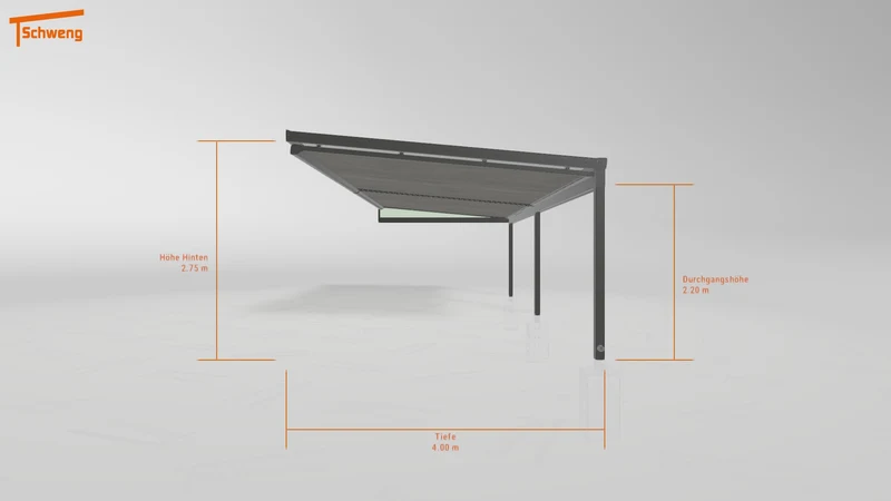 #DE Schweng Terrassenüberdachung S400 (ID jjrjnn)