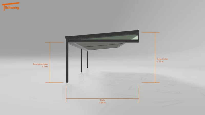 #DE Schweng Terrassenüberdachung S400 (ID jjrjnn)