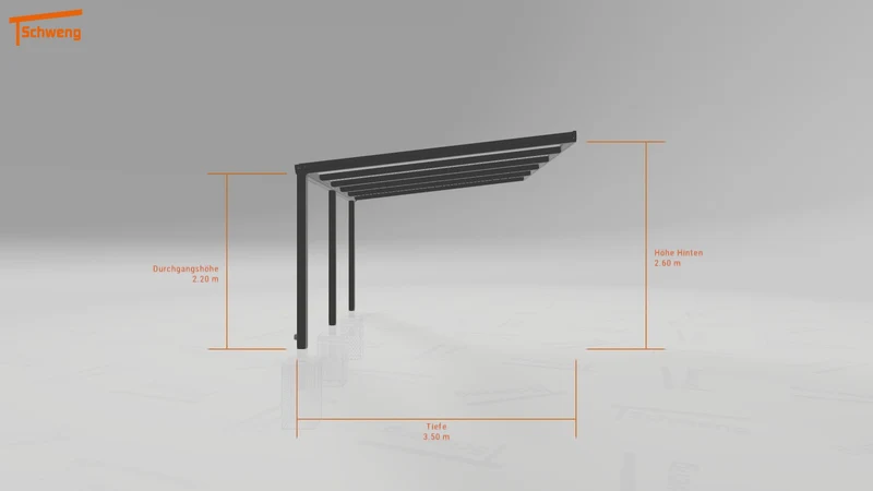 #DE Schweng Terrassenüberdachung S350 (ID ygnv38)