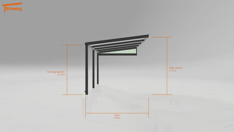 #DE Schweng Terrassenüberdachung S350 (ID 3385n9)