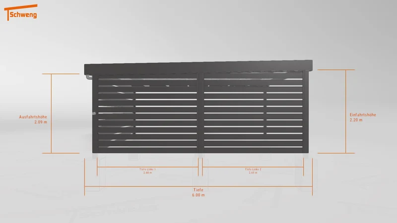 #AT Schweng Flachdachcarport C600 (ID w3y5bg) #MTG