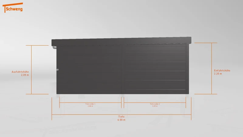 #AT Schweng Flachdachcarport C600 (ID jjrq4b) #MTG