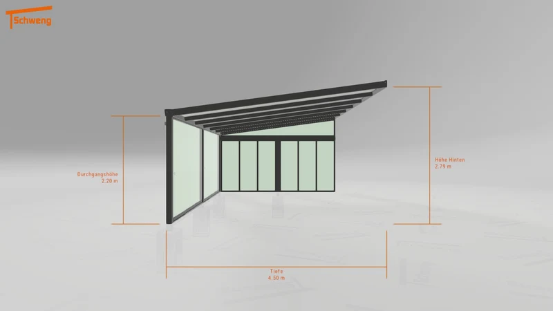 #DE Schweng Terrassenüberdachung S400 (ID zbgq3w)