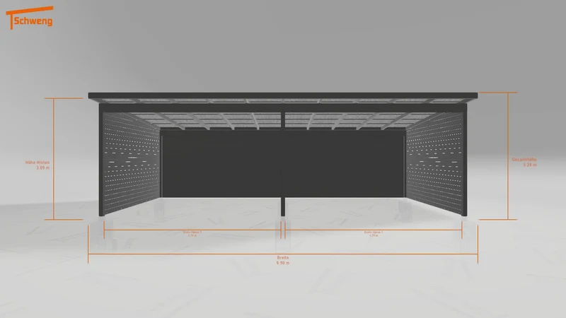 #DE Schweng Pultdachcarport S400 (ID rjzbyp)