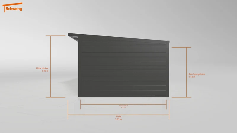 #DE Schweng Pultdachcarport S400 (ID rjzbyp)