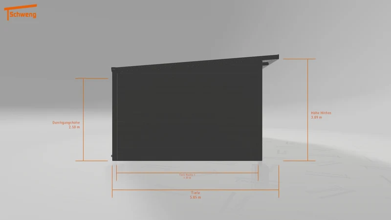 #DE Schweng Pultdachcarport S400 (ID rjzbyp)