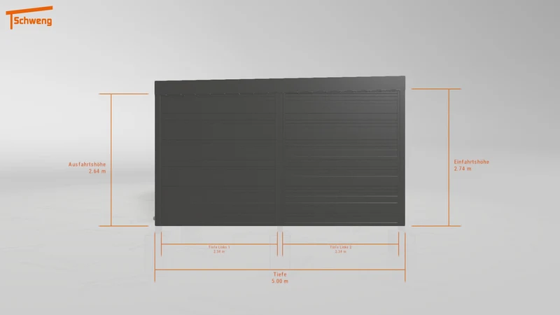 #DE Schweng Flachdachcarport C600+ (ID g7gqv4)