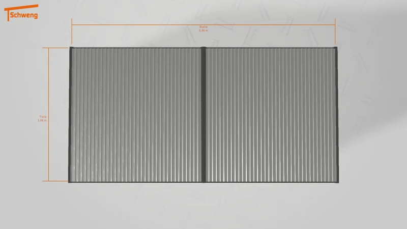 #DE Schweng Flachdachcarport C600+ (ID g7gqv4)