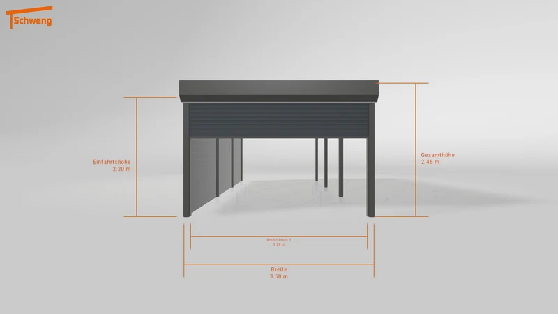 #DE Schweng Flachdachcarport C600 (ID w3ngmy)