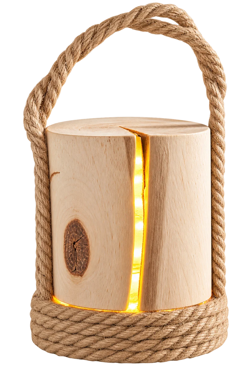LED-Laterne "Wood"