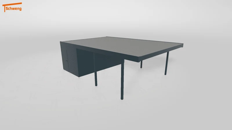 #DE Schweng Flachdachcarport C600 (ID 338mpg) #MTG
